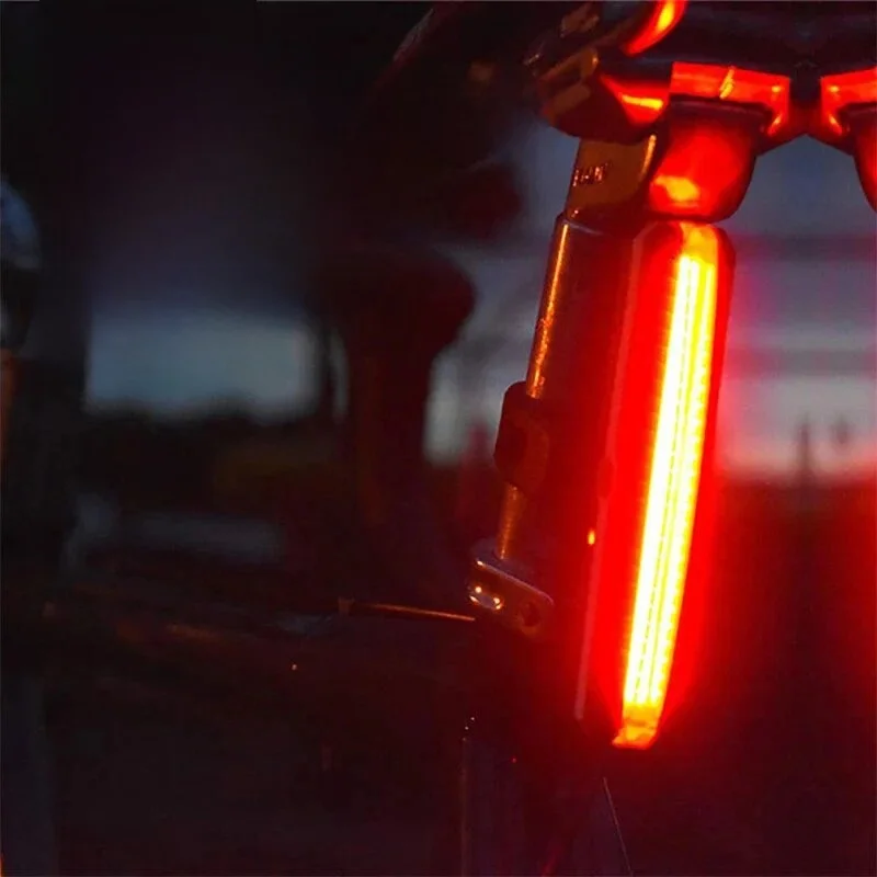AliExpress cycle zone Bicycle Rear Light Ultralight Bike Taillight COB USB Rechargeable MTB Night Safty Warning Helmet Tail Lamp Cycling Accessories