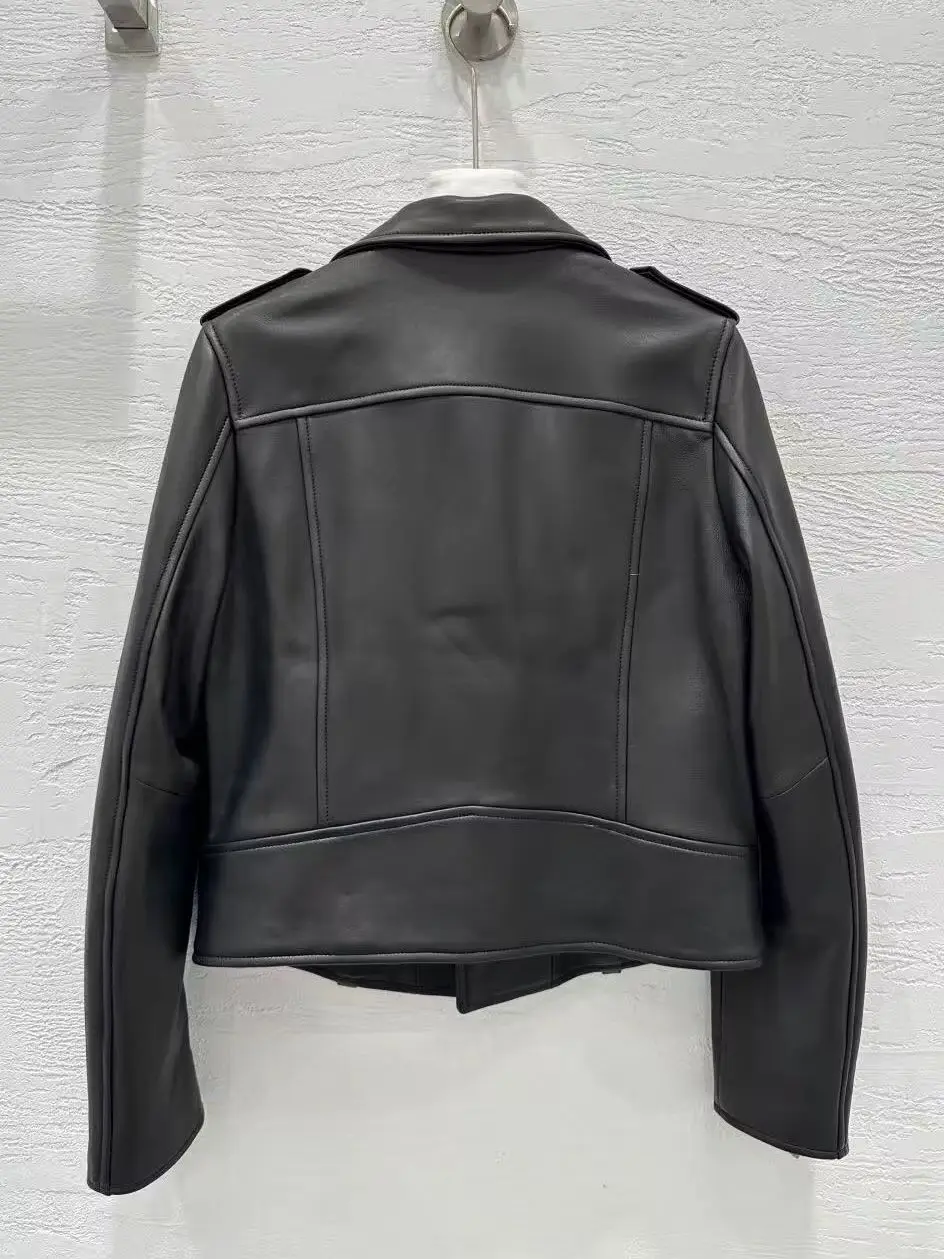 Exclusive Classic High-End Quality Versatile Motorcycle Style Leather Jacket