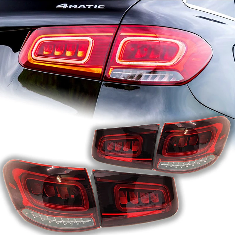 For  Mercedes Benz W253 Glc Taillight Suit For 2016-2019  2020-2021 Style  Plugand Play Full LED  TailLamp  Assembly Rear Lamp