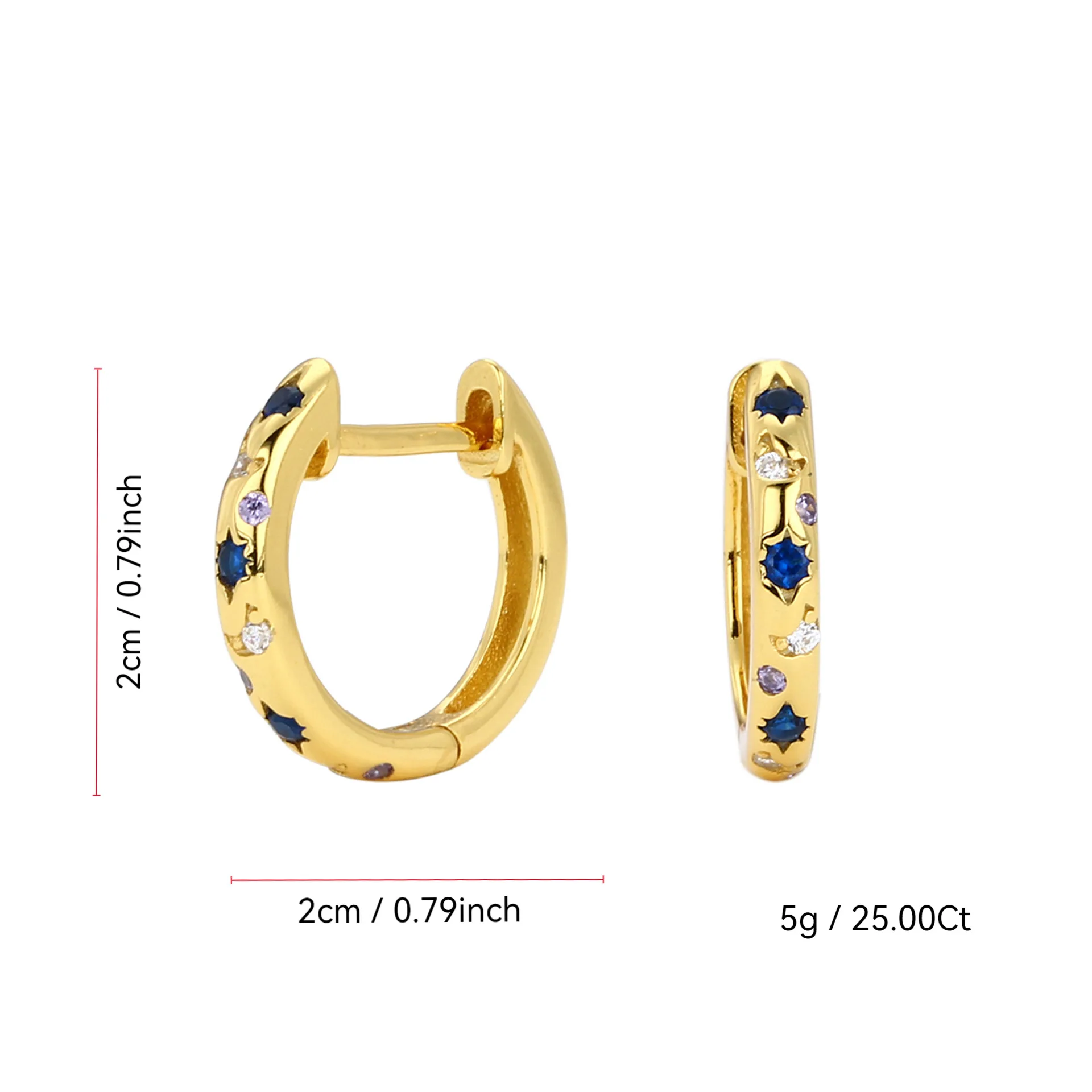 خمر النجمة والقمر ديكور هوب أقراط الأزياء حجر الراين زينت الأقراط للنساء العصرية كل مباراة رائعة مجوهرات هدية #2