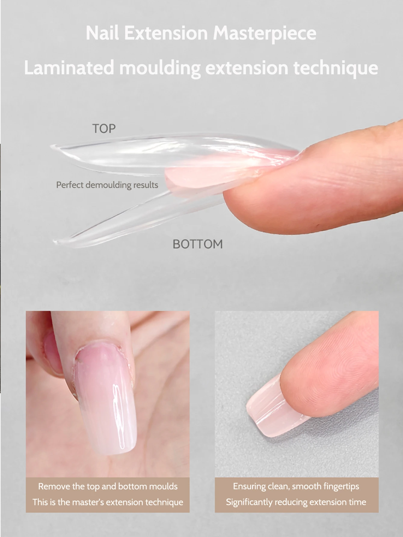 180 قطعة من وضع الأظافر الأندويش، وصلة سريعة بدون ورق، كريستال متضمنة قوالب سفلية وأعلى، سهلة التمديد لصالون الأظافر #5