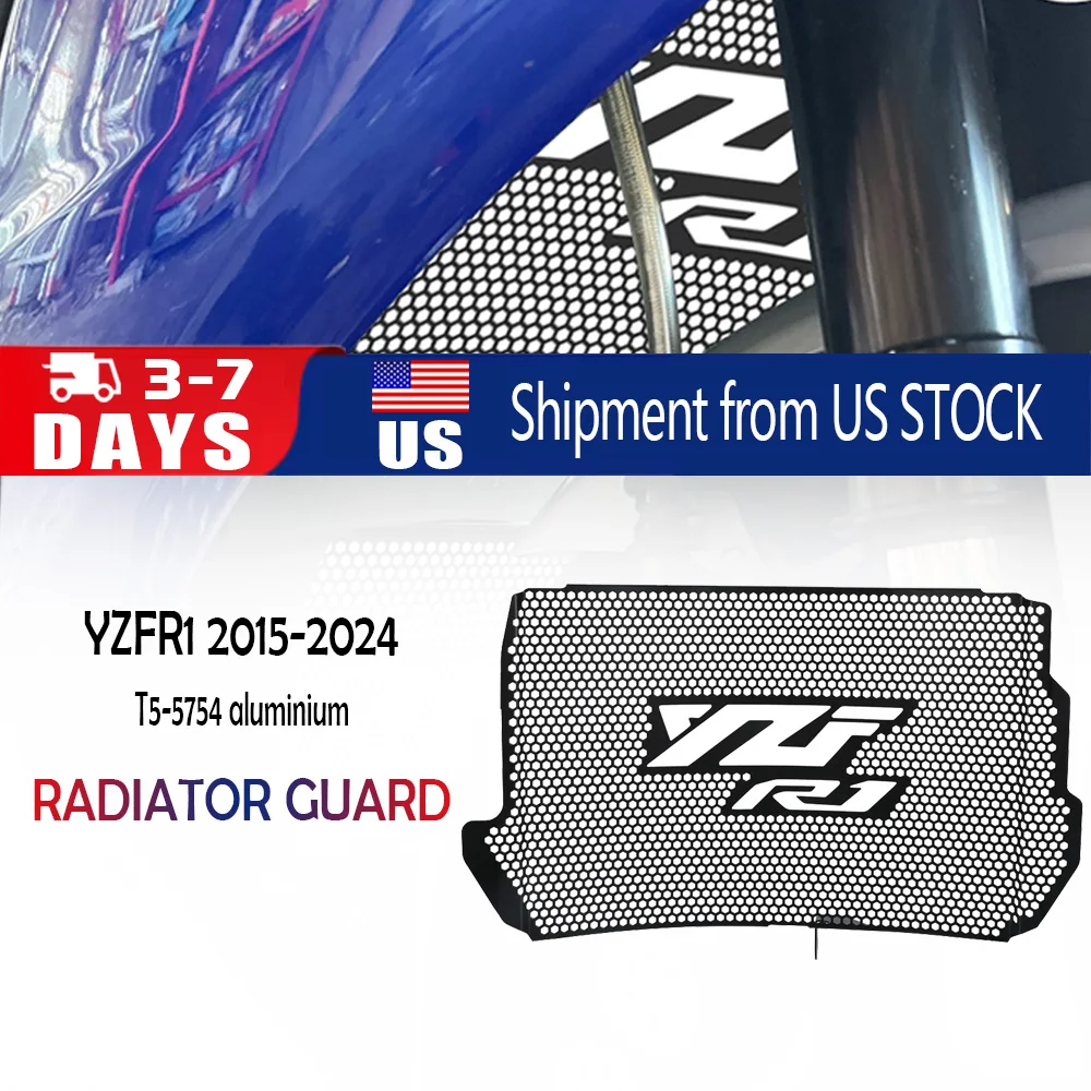 2023 YZF R1 R1M Motorcycle Accessories Radiator Guard Grille Cover Oil Cooler Protection For Yamaha YZFR1 YZFR1M 2015 ~2024