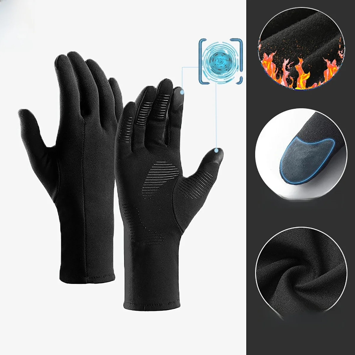 AliExpress NONE YANBIGUO Ski Gloves Liners for Men & Women, Thin & Lightweight & Touch Screen Gloves for Cold Weather&Cycling&Running&Fishing,