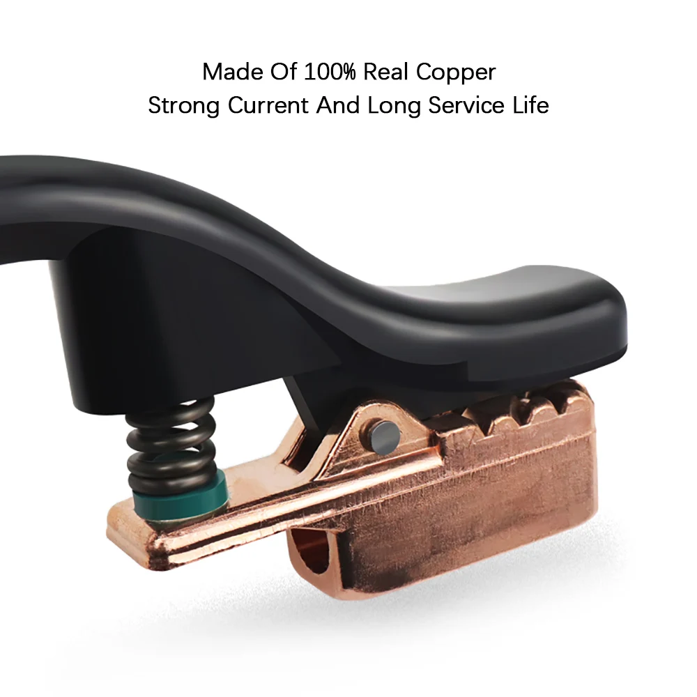 Imagen 4: Pinzas de soldadura de alta resistencia 1000A, soporte de electrodo de soldadura de 2,5-5,0mm con mandíbulas de cobre, alicates de soldadura para soldadura de alta corriente