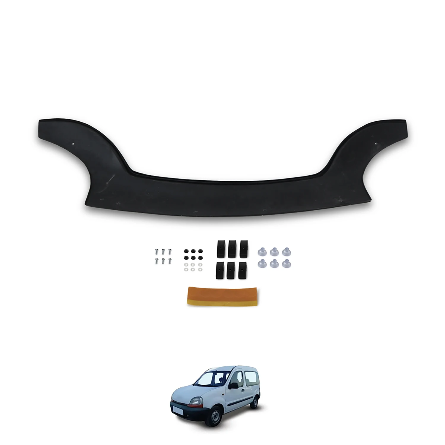 Hood Deflector Guard for Renault Kangoo (1998-2003) Bug Shield Bonnet Protector / 4 mm thickness and ultra-durable material