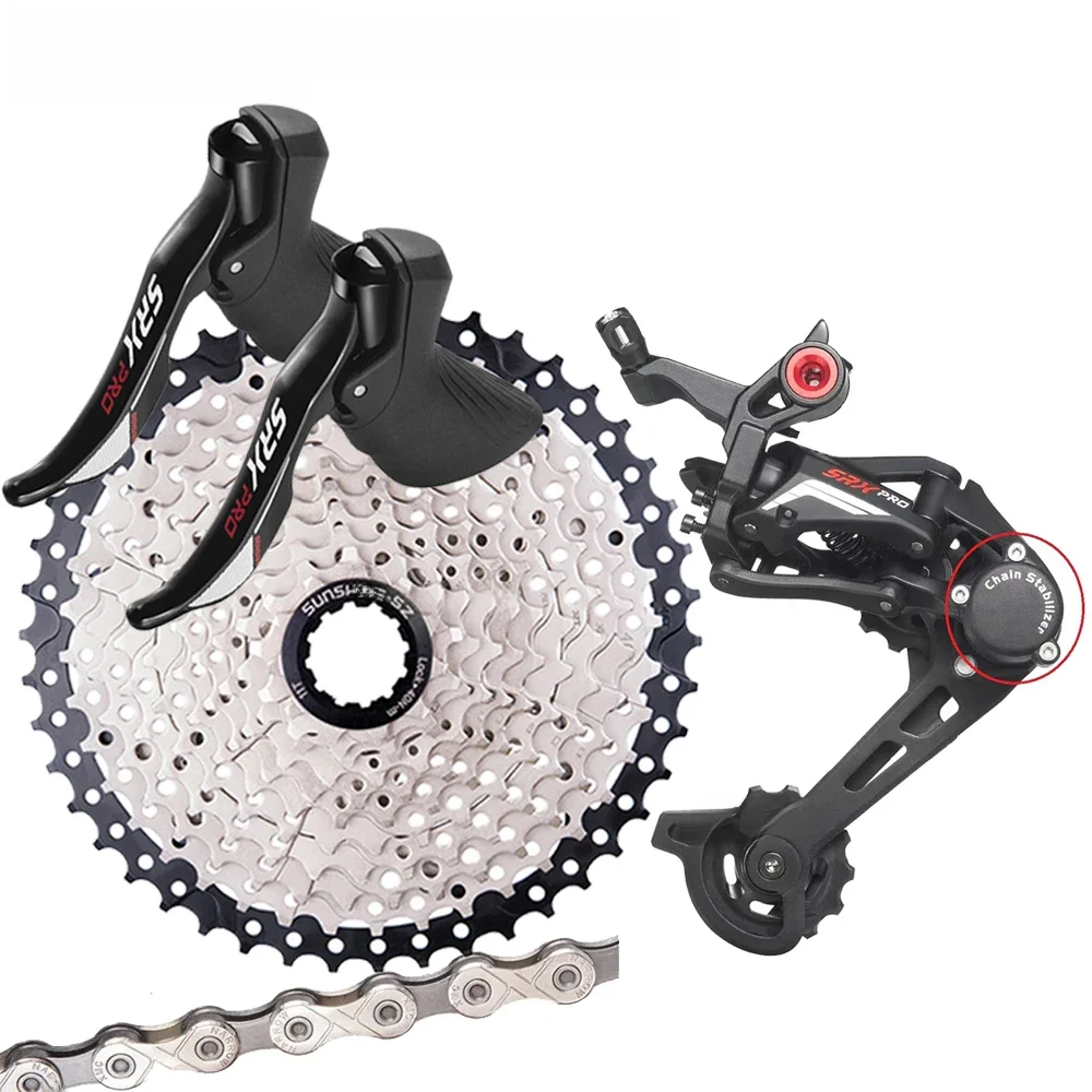 AliExpress SENSAH 1x11 Speed Gravel Bike Groupset Clutch Derailleur Fit 46T50T 11s Cassette Light Weight