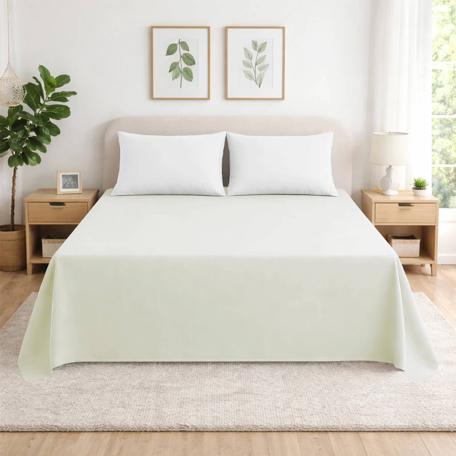 Sábana Encimera Sólida Individual 100% Poliéster Suave y Transpirable, Borde Reforzado Resistente, Textura Delicada con Caída Natural, Fácil de Lavar Mantiene Forma y Color, Todas las Tallas para Cama