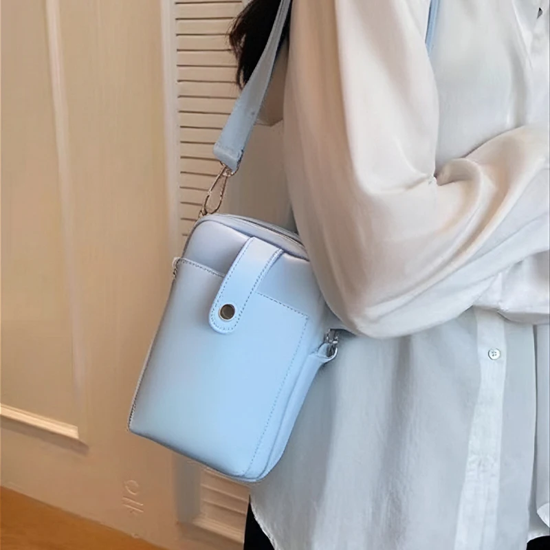 

Gorfia новая классическая простая женская сумка через плечо из искусственной кожи с металлической пряжкой-цепочкой, многофункциональная сумка для мобильного телефона