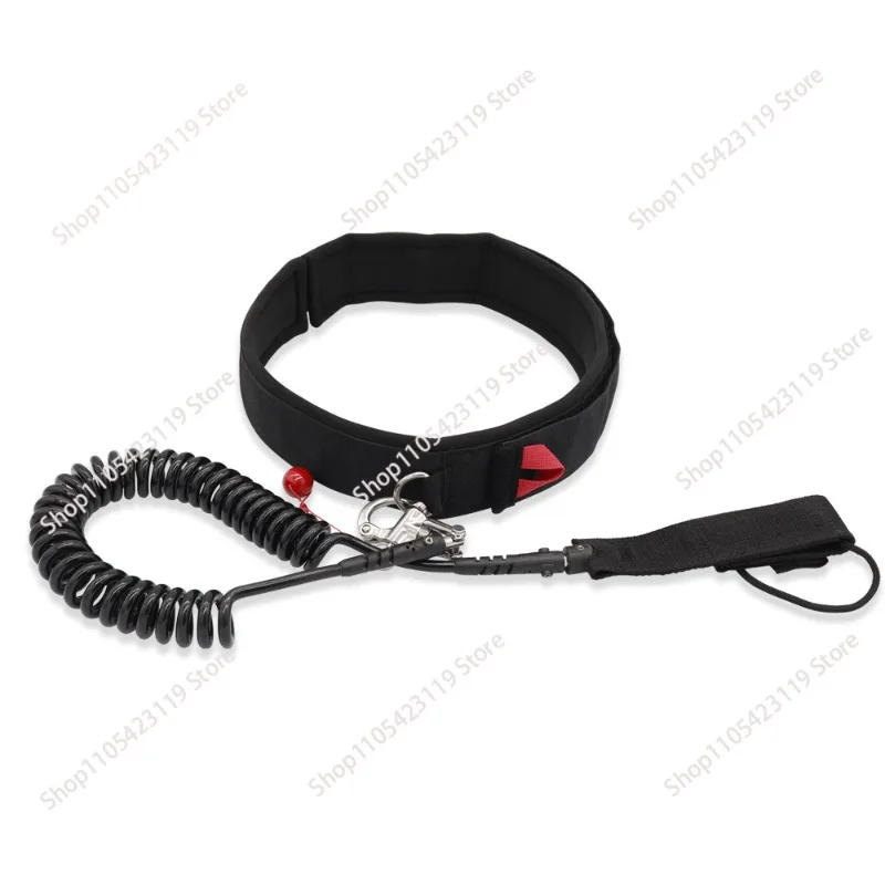 Adjustable Quick Release Waist Rope 10FT Hydrofoil Surf Waist Belt Coiled Leash For Wing Board Rope Surfboard Accessory