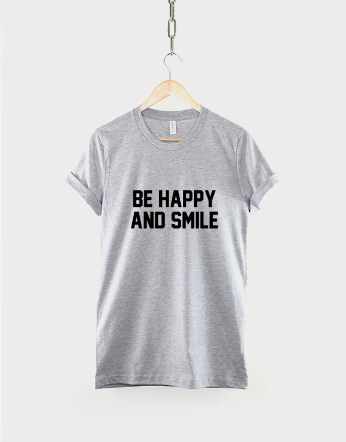 Skuggnas Be Happy T-Shirt Positive Slogan Hipster t shirt Summer Fashion Cotton tshirts Casual Shirt Drop Shipping