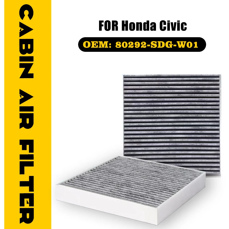 

Car Activated Carbon Air Filter For Honda Civic 2006-2015 2007 2008 2009 FA1 FB2 FB3 FB6 Conditioner Accessories 80292-SDG-W01