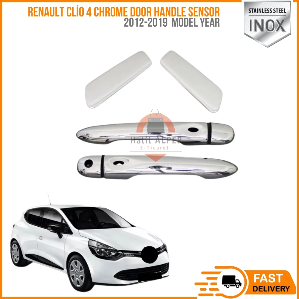 

For Renault Clio 4 chrome door hand sensor. 2012-2019. Stainless steel. ISO9001/2008 A + quality modified design access