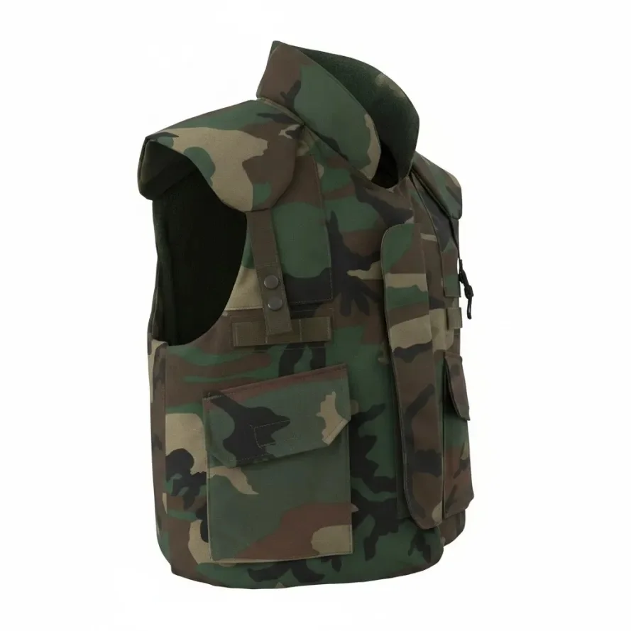 Replica America / US Army PASGT Vest in Woodland Camo, Cold War Handcrafted Tactical Load Bearing Vest, Airsoft & Cosplay Gear