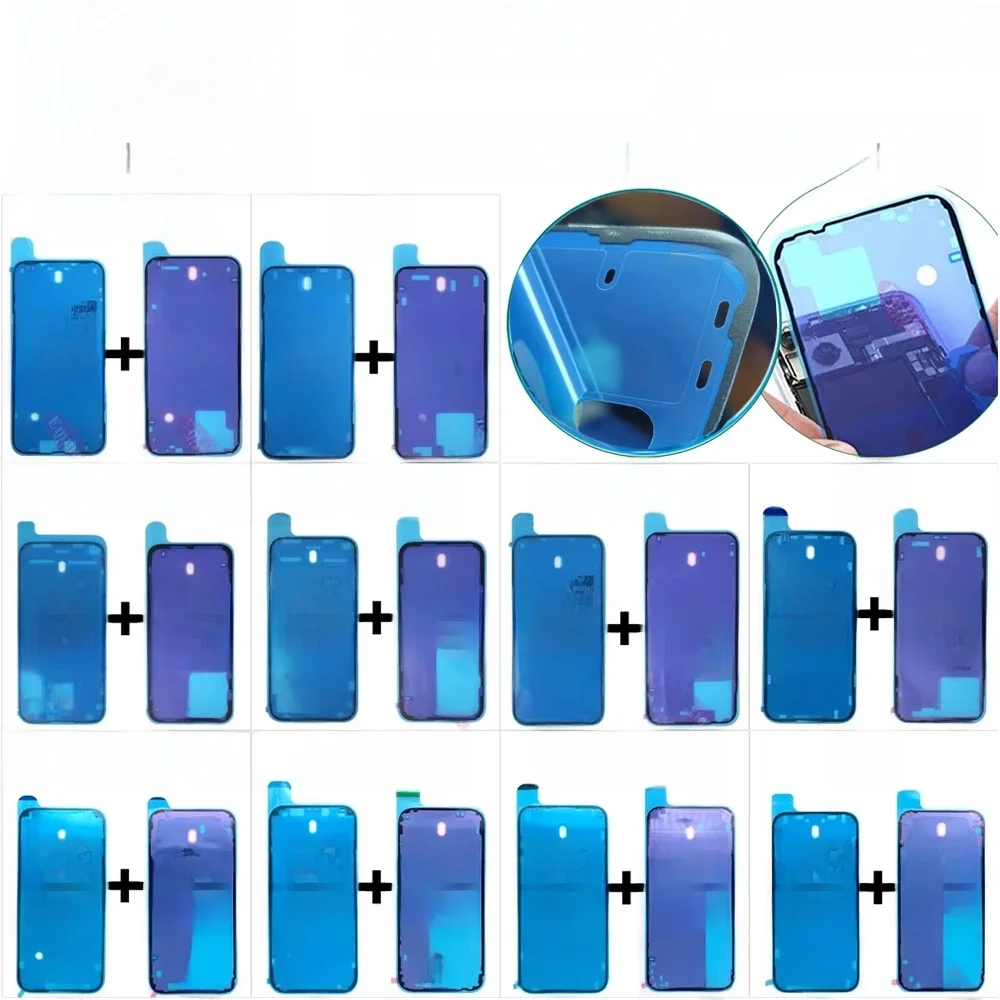 10 szt. Wodoodporna naklejka uszczelniająca na tylną obudowę do iPhone'a 14 / 15 Pro Max / 16 Plus, klej do ramki tylnego panelu i ramki ekranu LCD — zdjęcie 2