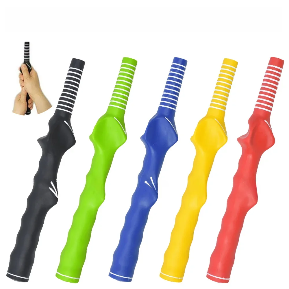 Poignée de golf en caoutchouc durable pour droitier, poignée en forme de main, poignée de poteau d'exercice, entraînement de swing de golf, haute qualité
