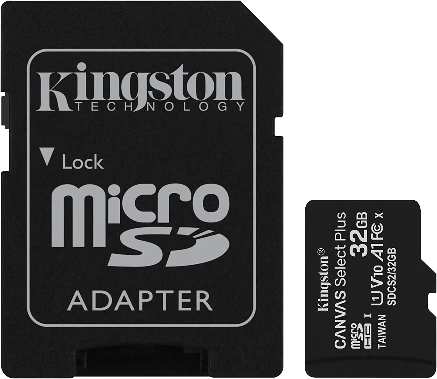 Kingston MicroSD 32GB 64GB 128GB 256GB Memory Card Canvas Select C10 SDCS2 UHS-I 80MB/s R Flash Memory Card with Adapter