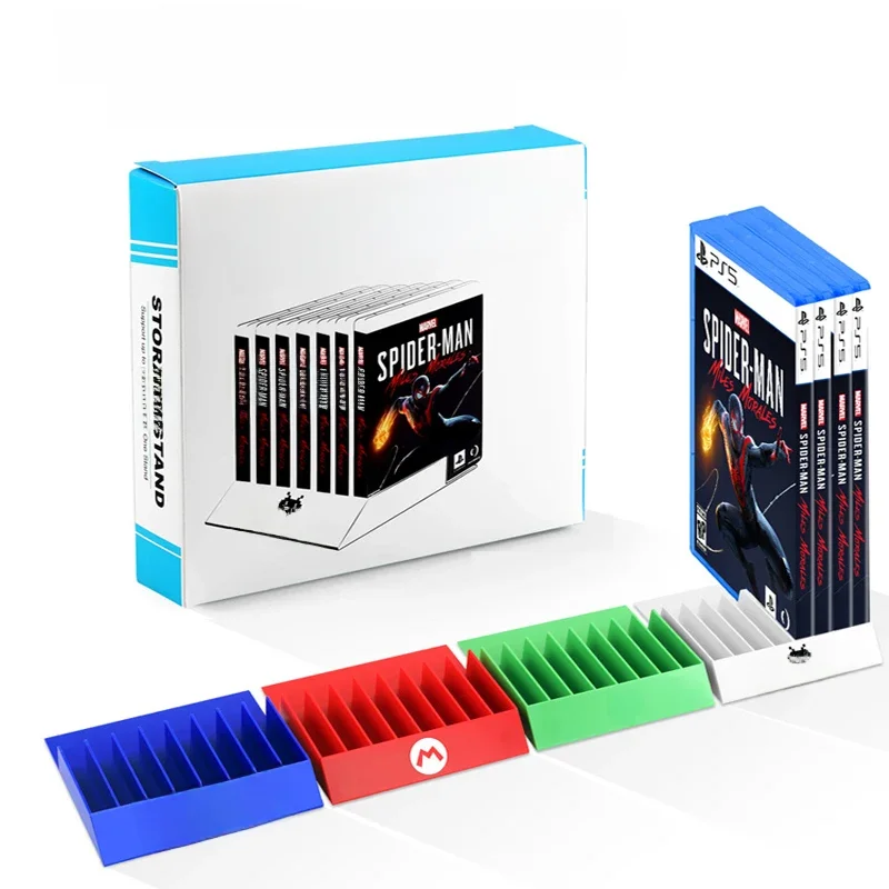 Podstawka na karty do gier 8-w-1 dla PS5, uchwyt na płyty CD do PS4, spersonalizowany stojak na gry, akcesoria do przechowywania kart do gier. — zdjęcie produktu 7