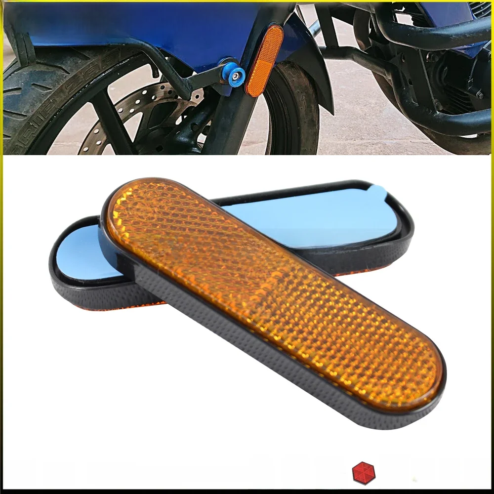 Motocykl 2 szt. Odblaskowa naklejka odblaskowa taśma ostrzegawcza przedni widelec znak bezpieczeństwa naklejki dla Harley BMW Cafe Racer — zdjęcie 2