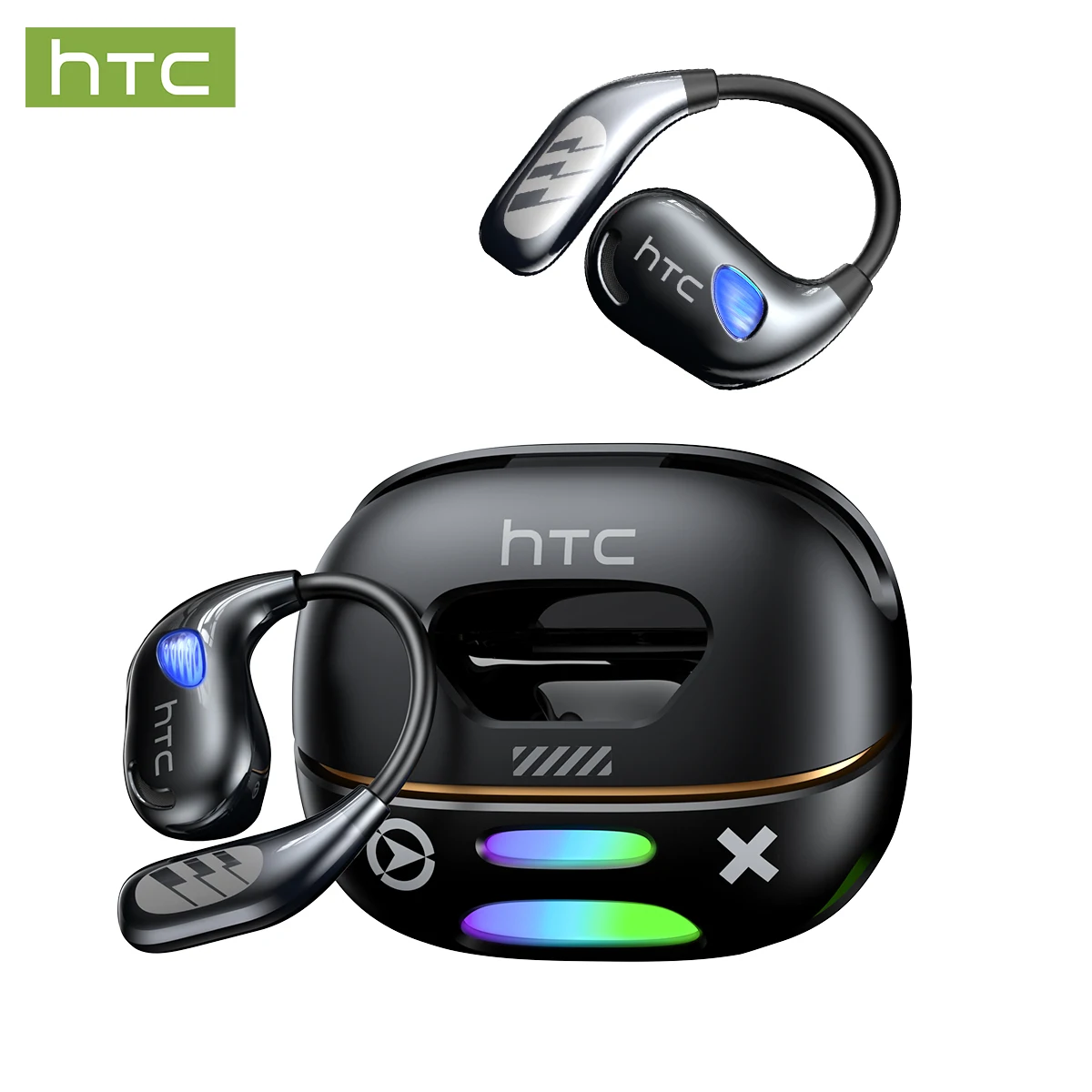 1–2 Stück NE69 Kabellose Bluetooth-Kopfhörer – Hochwertiger Klang, Ohrbügel-Design für Outdoor-Sport, unterstützt KI-Übersetzung (über 150 Sprachen), 40 Stunden Akkulaufzeit, bequemer Sitz und