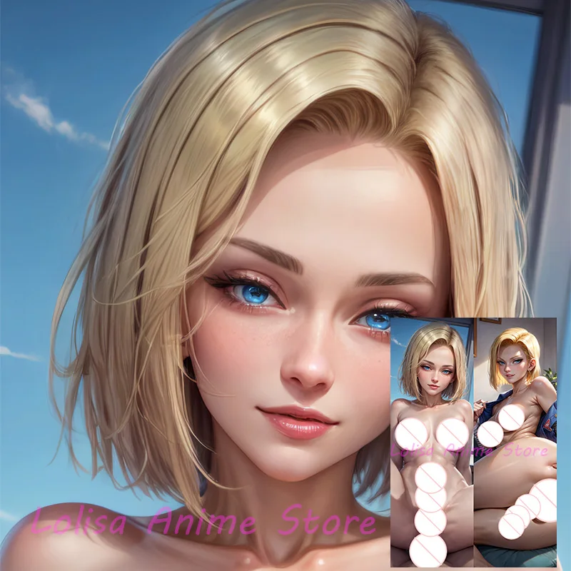 

Наволочка для подушки Dakimakura Android 18 Futa с аниме принтом Двусторонняя наволочка в подарок на день рождения