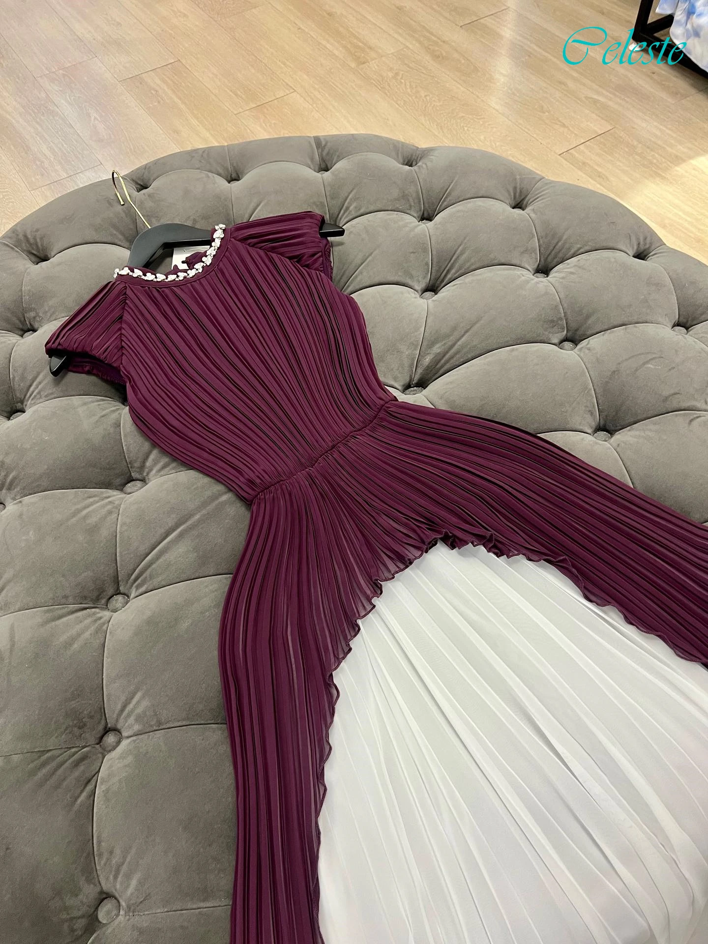 

Customized A-Line Crew Neck Elegant Modern Evening Dress and Fashion High Quality Celebrity Gowns Temperament Party Dress