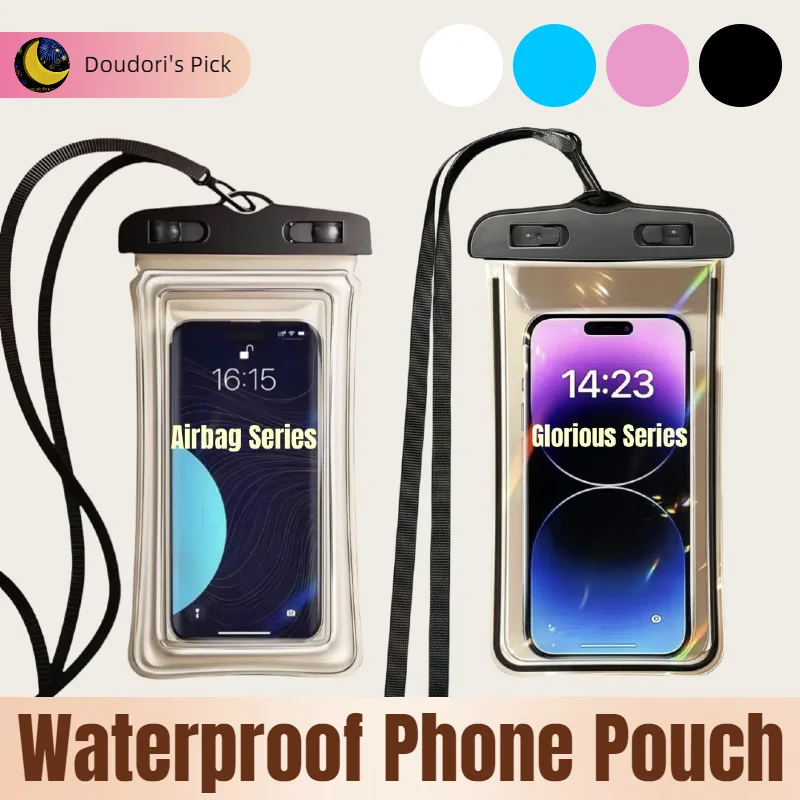 Swimming and Underwater Photography Can Be Done with a Touch-Screen Airbag and a Fluorescent Stick, and a Waterproof Phone Storage Bag