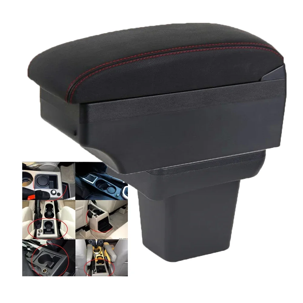 Voor Land Rover Frelender2 Freelander 2 Armsteun Box Middenconsole Arm Elleboog Steun Centrale Winkel Inhoud Met Bekerhouder Usb - afbeelding 2