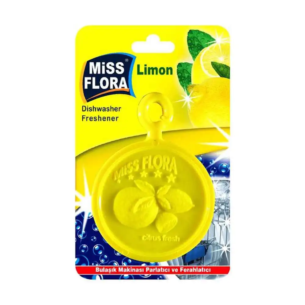 Miss Flora Dishwasher Freshener Citrus Lemon Bad Deodorizer Dishwasher Polisher Refreshing