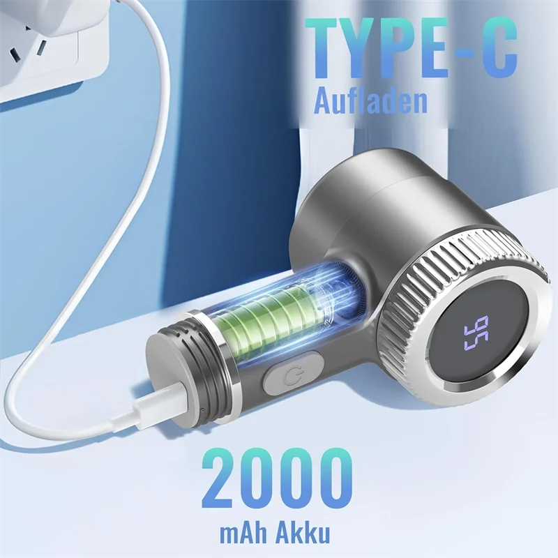 Electric Spin Scrubber Cordless, Full-Body IPX7 Waterproof Bathroom Scrubbe with Power Display, 3 Speeds & Max 2400RPM