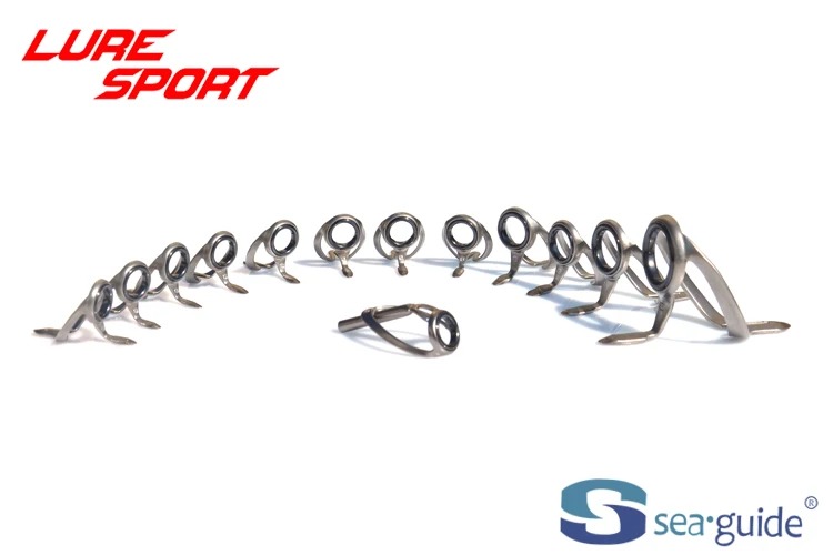 SEAGUIDE Heavy Duty Black Frame 13pcs 11pcs10pcs 8pcs Guide Set HBXRESG20 Boat Rod Building Component Guide Repair DIY Accessory