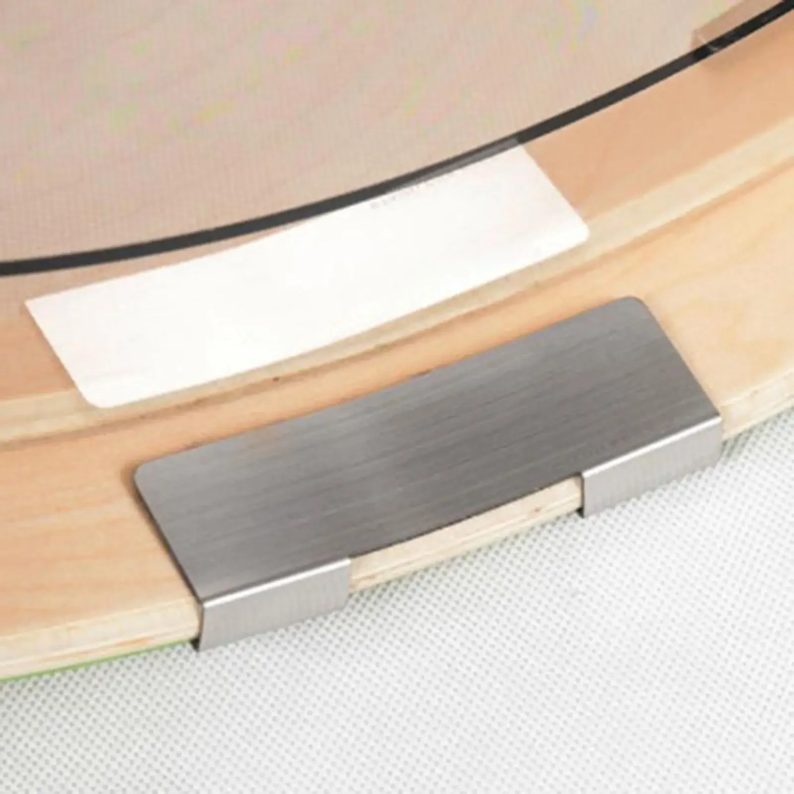 Bass Drum Hoops Protector Stainless Steel Drum Hoop Guard Drum Edges Protection Supplies Parts for Bass Drum 10cm x 3cm x 1.3cm