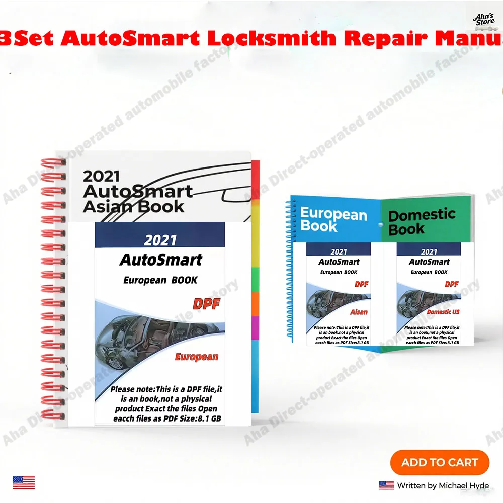 

Hot 3Set AutoSmart Locksmith Repair Manual 2021 Obd2 Scanner - Asian, European & Domestic EBook 3Set - By Michael Hyde LockSmith