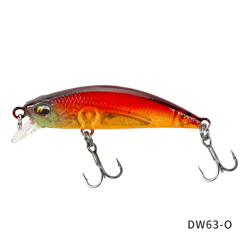 TSURINOYA Sinking Minnow Mini Harter Köder DW63 50S 50mm 5g Künstliche Angelköder Wobbler Crankbait Forellenköder