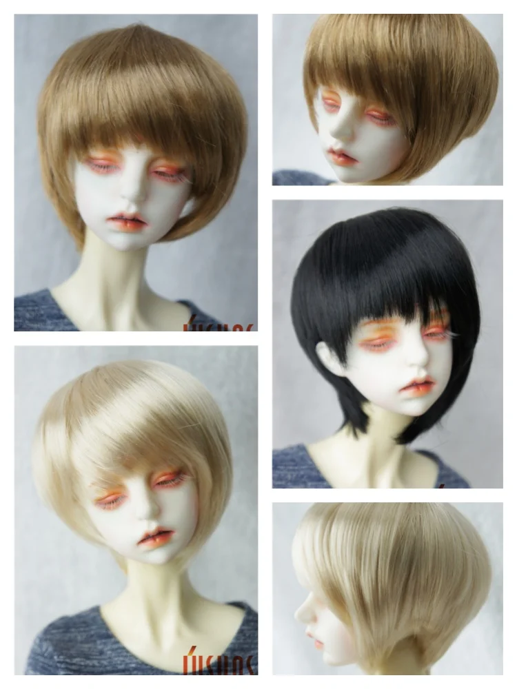 JD151 1/6 1/4 1/3 Unisex Layer Cut BJD Wig Size 6-7Inch 7-8Inch 8-9Inch Doll Hair Wholesale Cheap YOSD MSD SD DOD Accessories