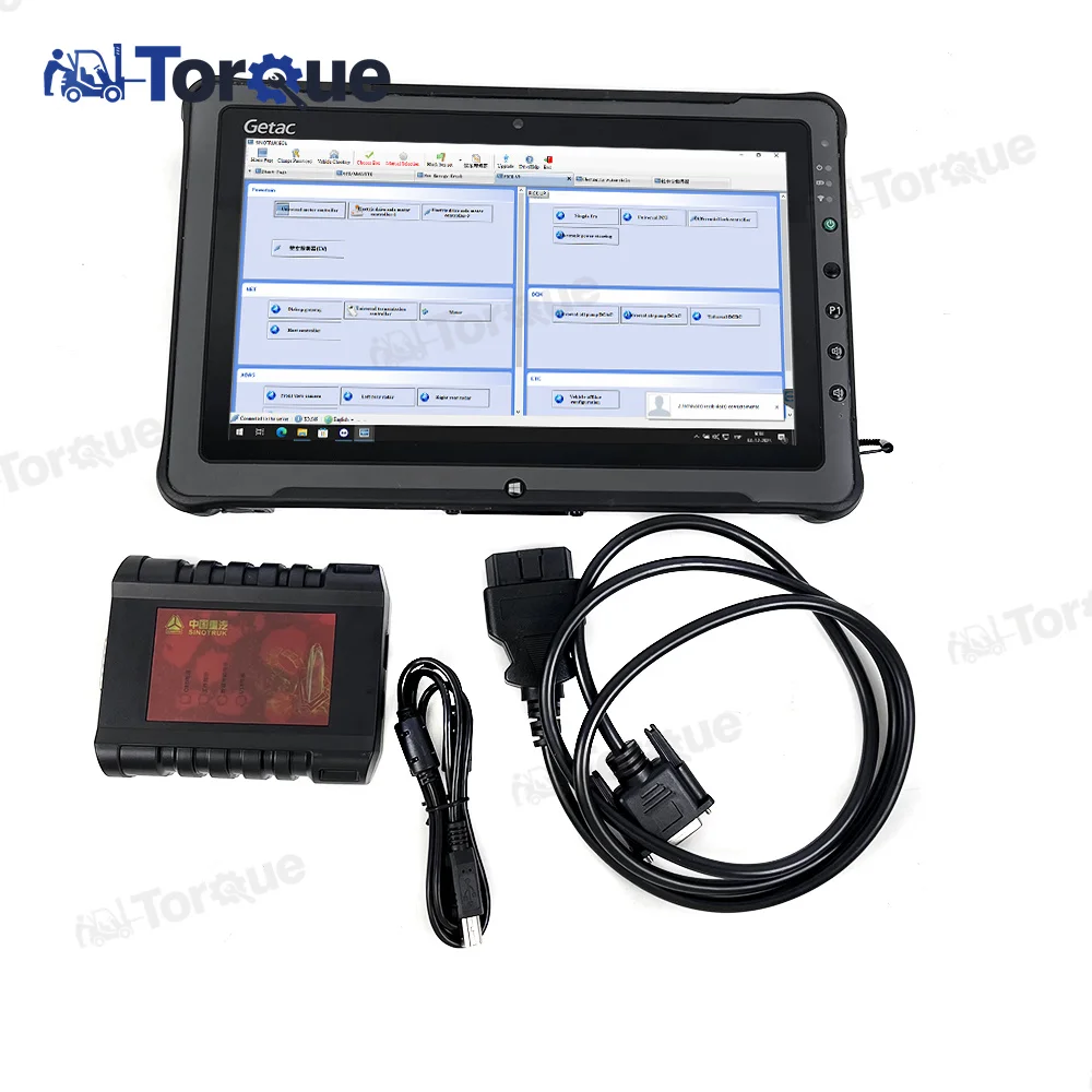 Heavy Duty Truck diagnostic tool For Sinotruk EOL OBD diagnostic kit DENSO Common Rail Engine+F110 Tablet