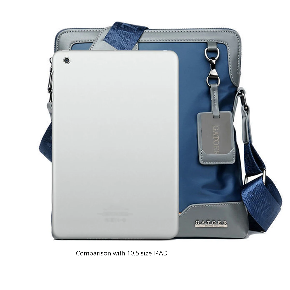 حقيبة كتف رجالية ذات جودة عالية من البولي يوريثان ذات سعة كبيرة، مقاومة للاهتراء ومتينة، حقيبة كروس بحزام كتف واسع #3