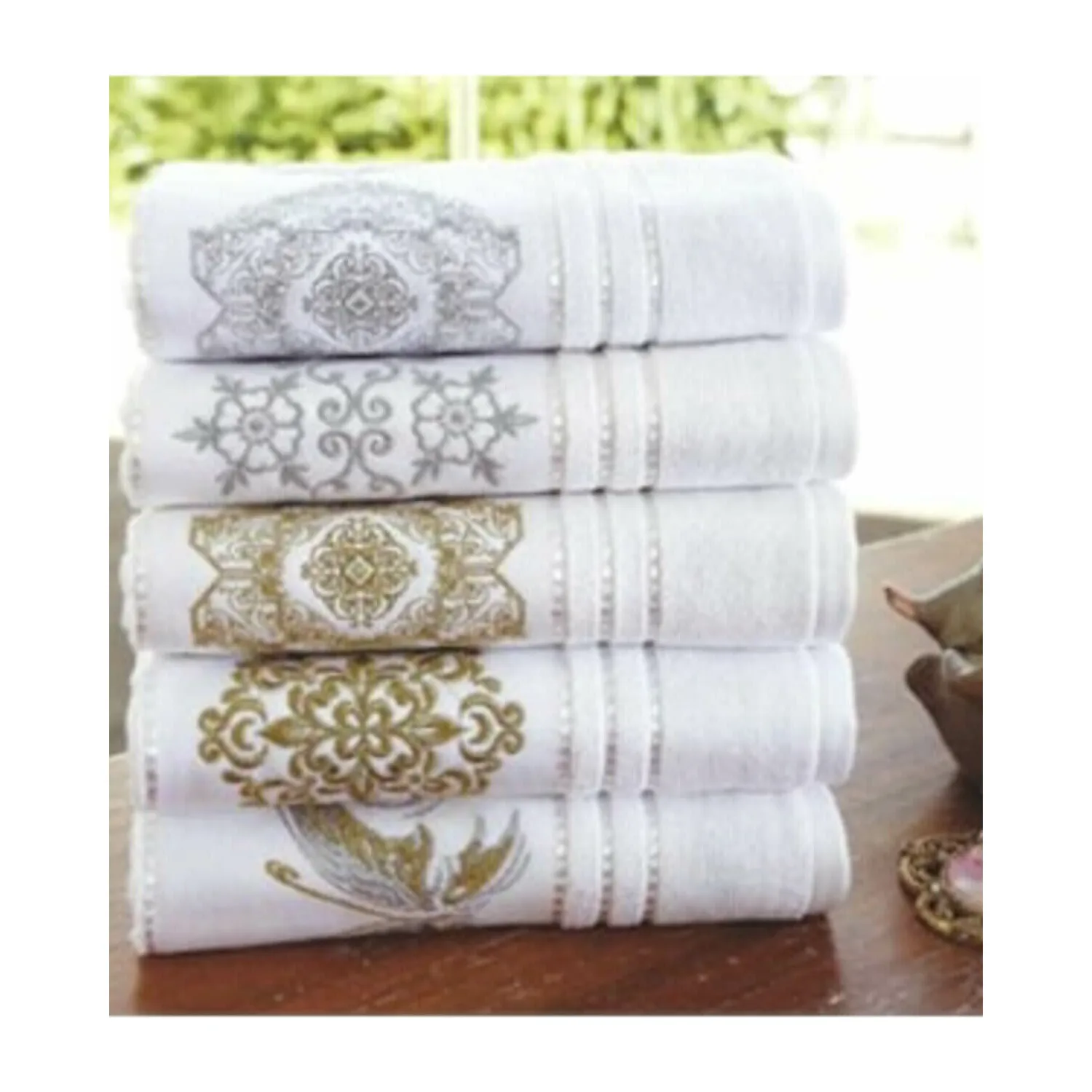 

5 Pcs Bathroom Kitchen Hand Turkish Towel Organic Cotton 50x85 Cm Dowry Quick Suction Thin Washable Woven