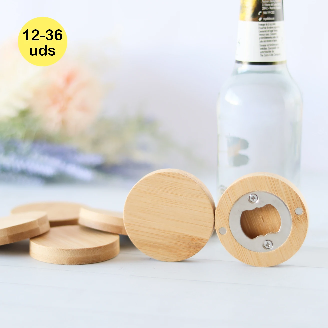 12-36 pcs/lot Wooden Bottle Opener, Wooden Opener with Magnet, Gifts for Wedding Guests, Christening Details for Guests, Original Gifts, Wedding Details, Gift Store