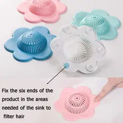 New Hair Catcher with Suction Hair Stopper Shower Drain Covers Practical Tools Suit for Bathroom Bathtub and Kitchen