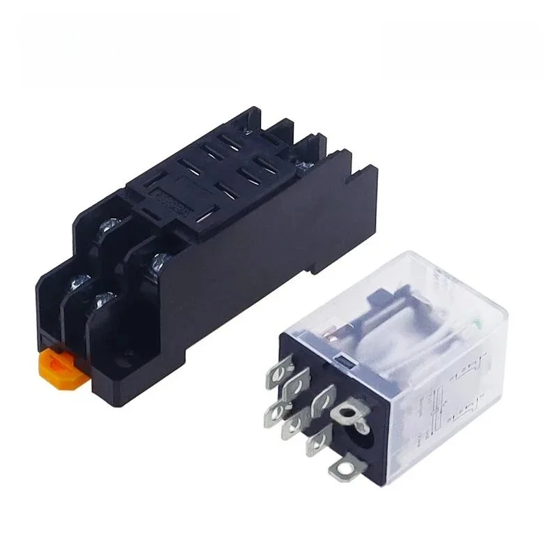 220/240 V AC 10A 8PIN przekaźnik mocy cewki DPDT LY2NJ HH62P HHC68A-2Z JQX-13F z podstawą gniazda — zdjęcie 2