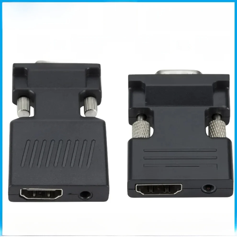 Adaptateur convertisseur HDMI vers VGA avec câble Audio HD 1080P, convertisseur adaptateur compatible VGA vers HDMI pour PC portable vers projecteur HDTV