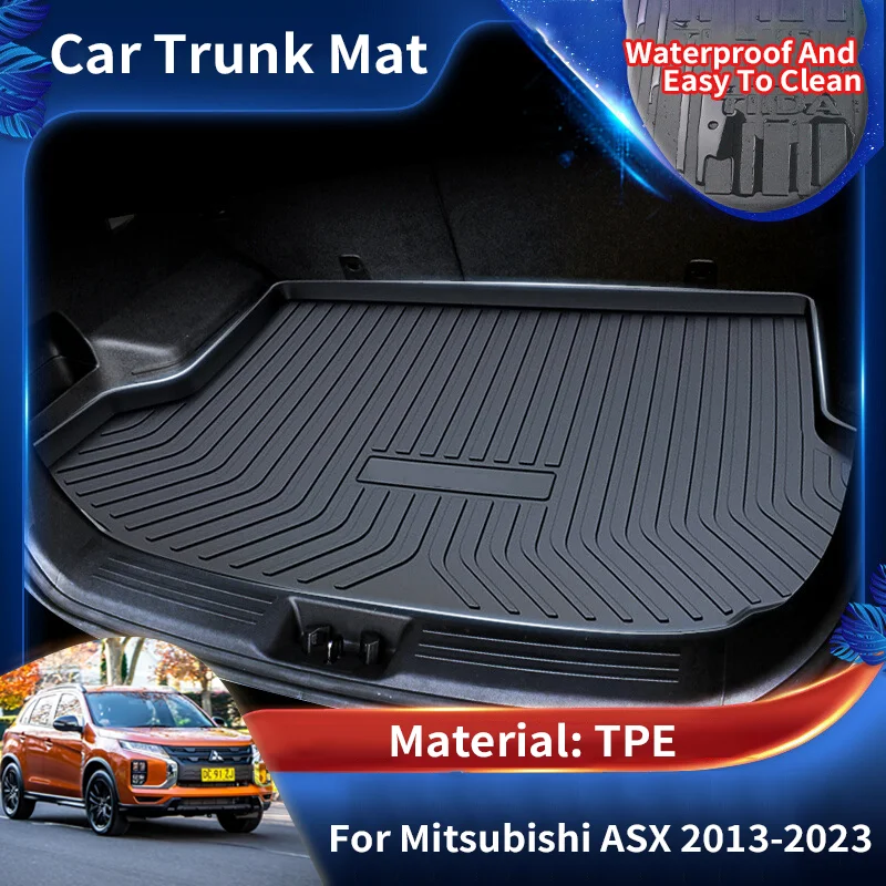 

TPE Car Rear Trunk Mats Waterproof Protective Liner Trunk Tray Floor Mat Accessories for Mitsubishi ASX Outlander Sport RVR GA