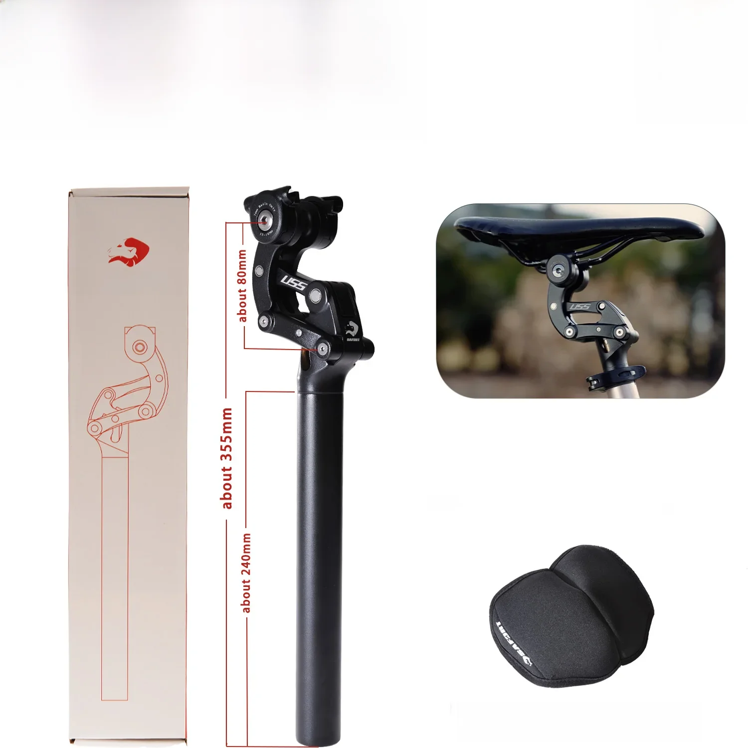 AliExpress SAFORT Shock Absorber Mountain Bicycle Seat Post 27.2 30.9 31.6mm Aluminum Alloy Material Suspension