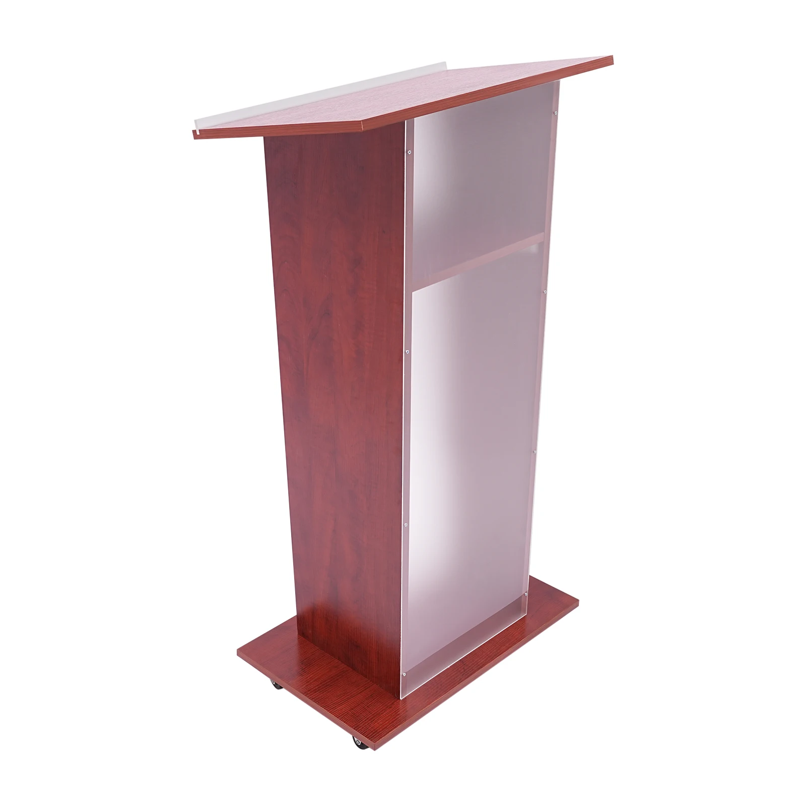 Conference Presentation Stand, Portable Presentation Standing for Classroom, Movable Desk for Classroom Church Natural Texture