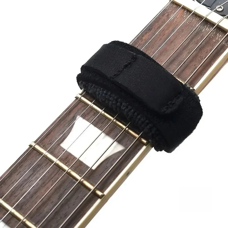 Miwayer cordes de frette de guitare amortisseur de bruit muet enveloppes muets bande de faisceau de guitare noire pour guitares, basses et ukulélé