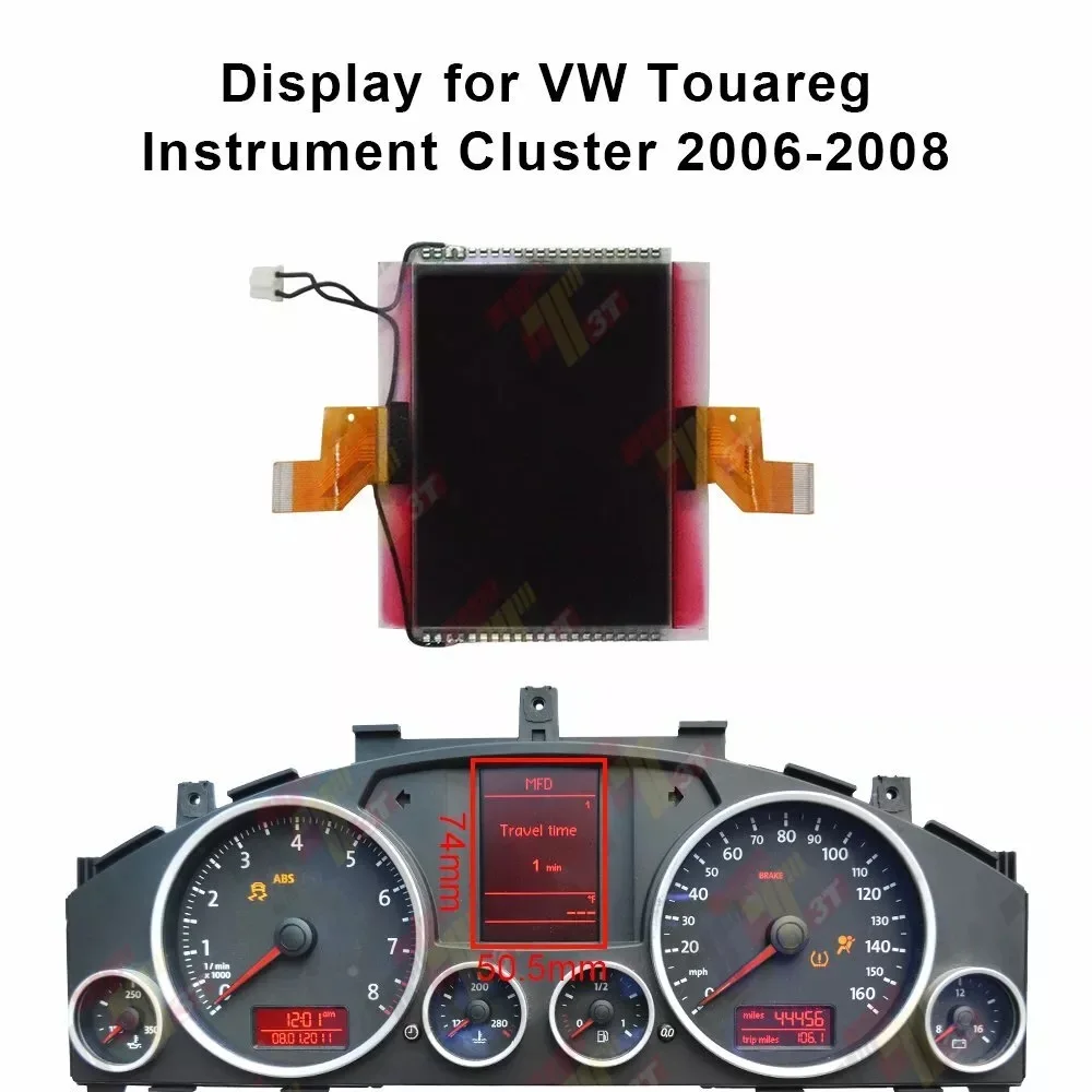 Dashboard LCD Display for VW Touareg Instrument Cluster 7L6920975L 7L6920972 2006-2008