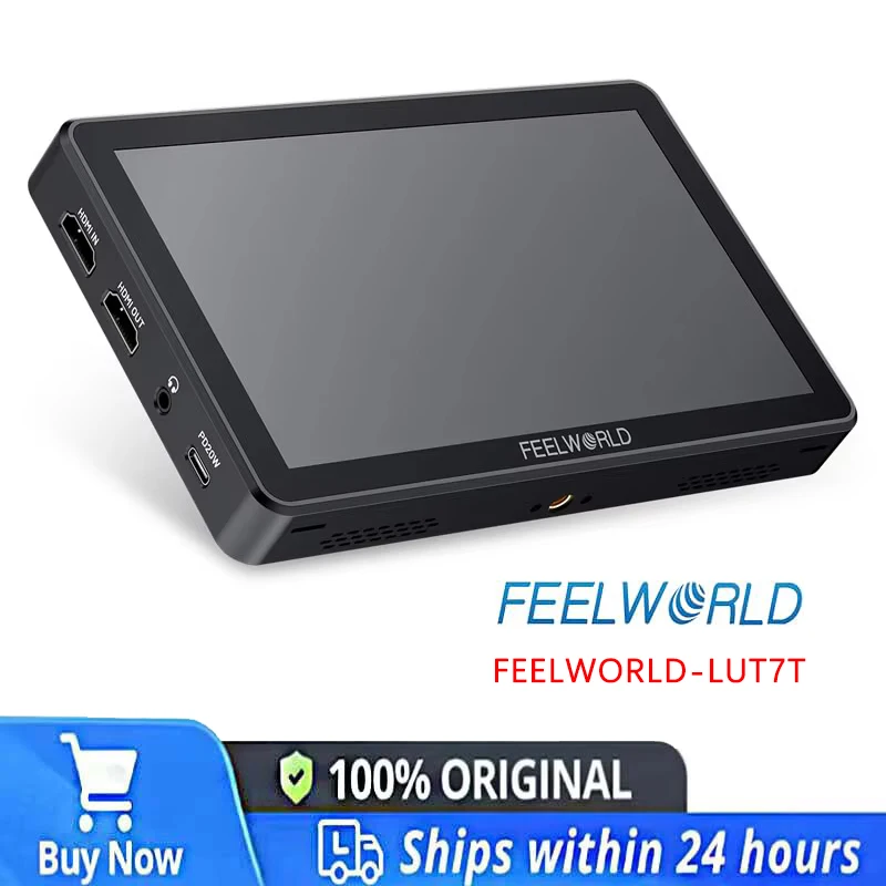 FEELWORLD LUT7T 7 Inch 10-bit Field Monitor,2000nits High Brightness,AG+AF Coating,4K HDMI 1920×1080