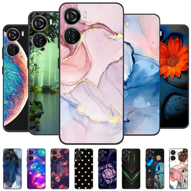 Cover For ZTE Axon 40 Lite Case Axon40 Pro Soft Silicone Cool TPU Funda Covers for ZTE Axon 40 Ultra Lite Protective Phone Bag