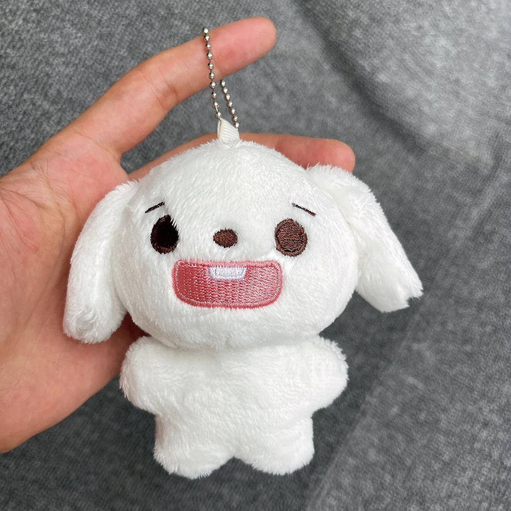 

10CM KPOP JUNGWOO Cartoon Plush Doll Keychain Kawaii Stuffed Toys Keyring Bag Pendant Accessories Fans Couple Birthday Gifts