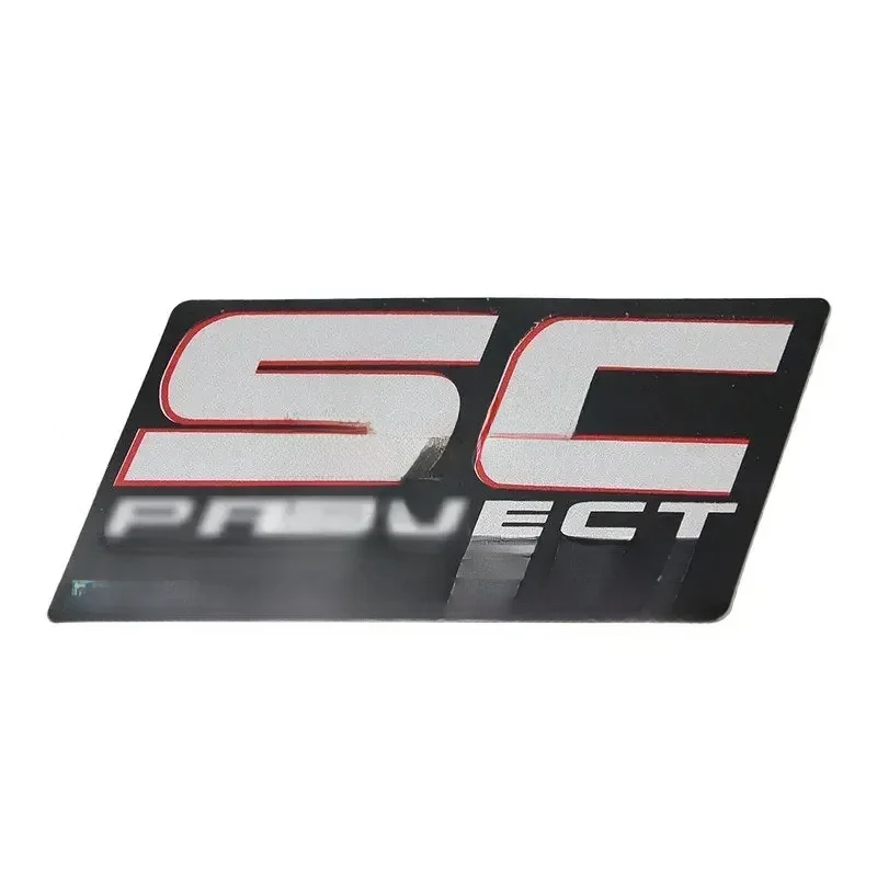 AliExpress Thermostability SC PROJECT 2PCS Exhaust Heat Proof Resistant Sticker Decal Motorcycle Bike waterproof jumbo size